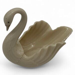 Lenox Ivory Porcelain Swan Planter Figurine
